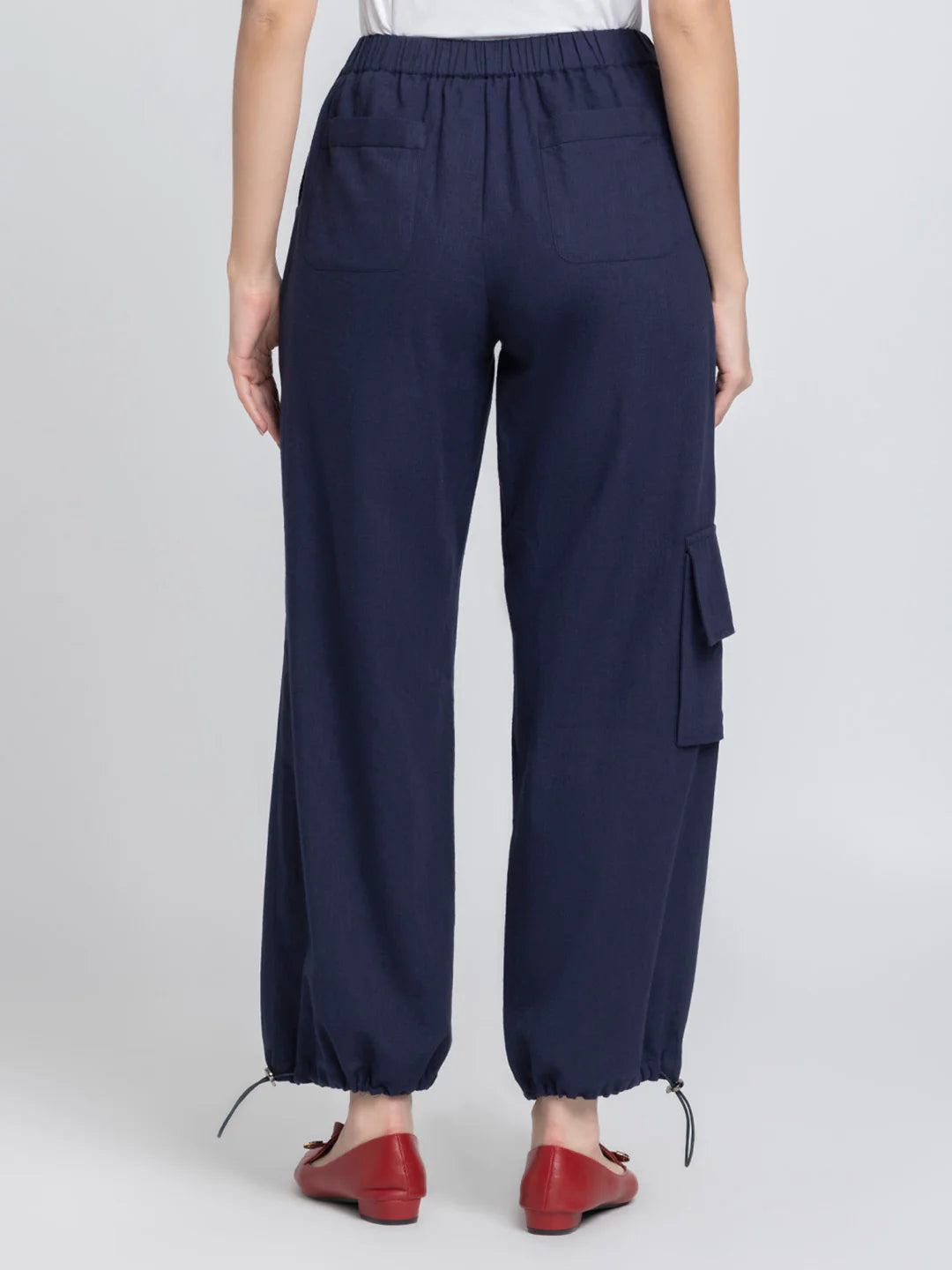 Para Navy Blue Relaxed Pants