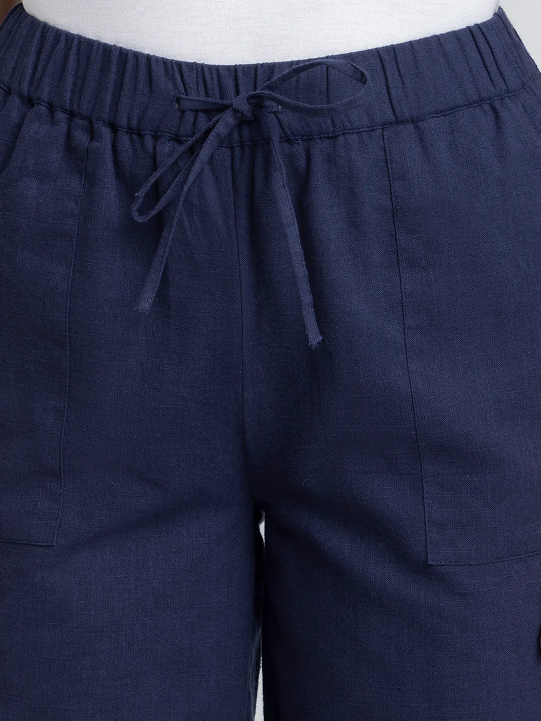 Para Navy Blue Relaxed Pants