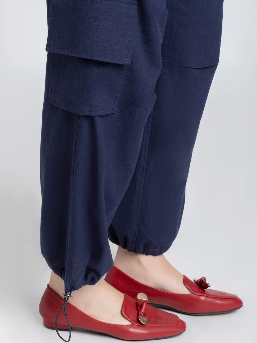 Para Navy Blue Relaxed Pants