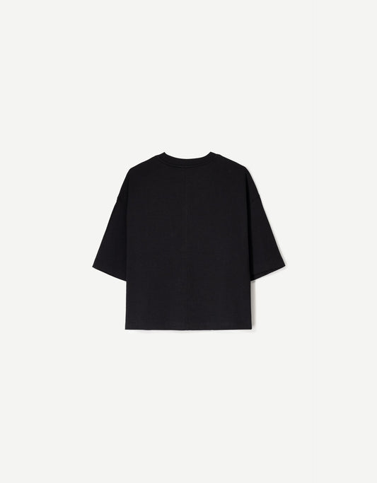 Fiorayne Woman Heavy Cotton Boxy T-Shirt – Short Sleeve Shirt