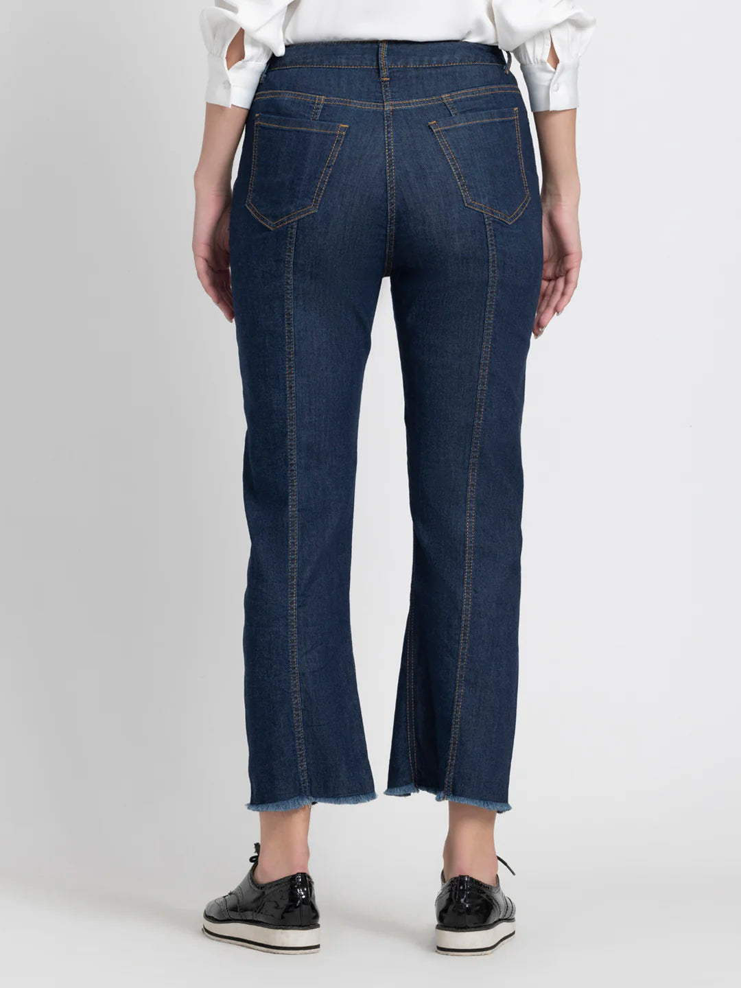 Myriam Slit Leg Opening Denim Jeans