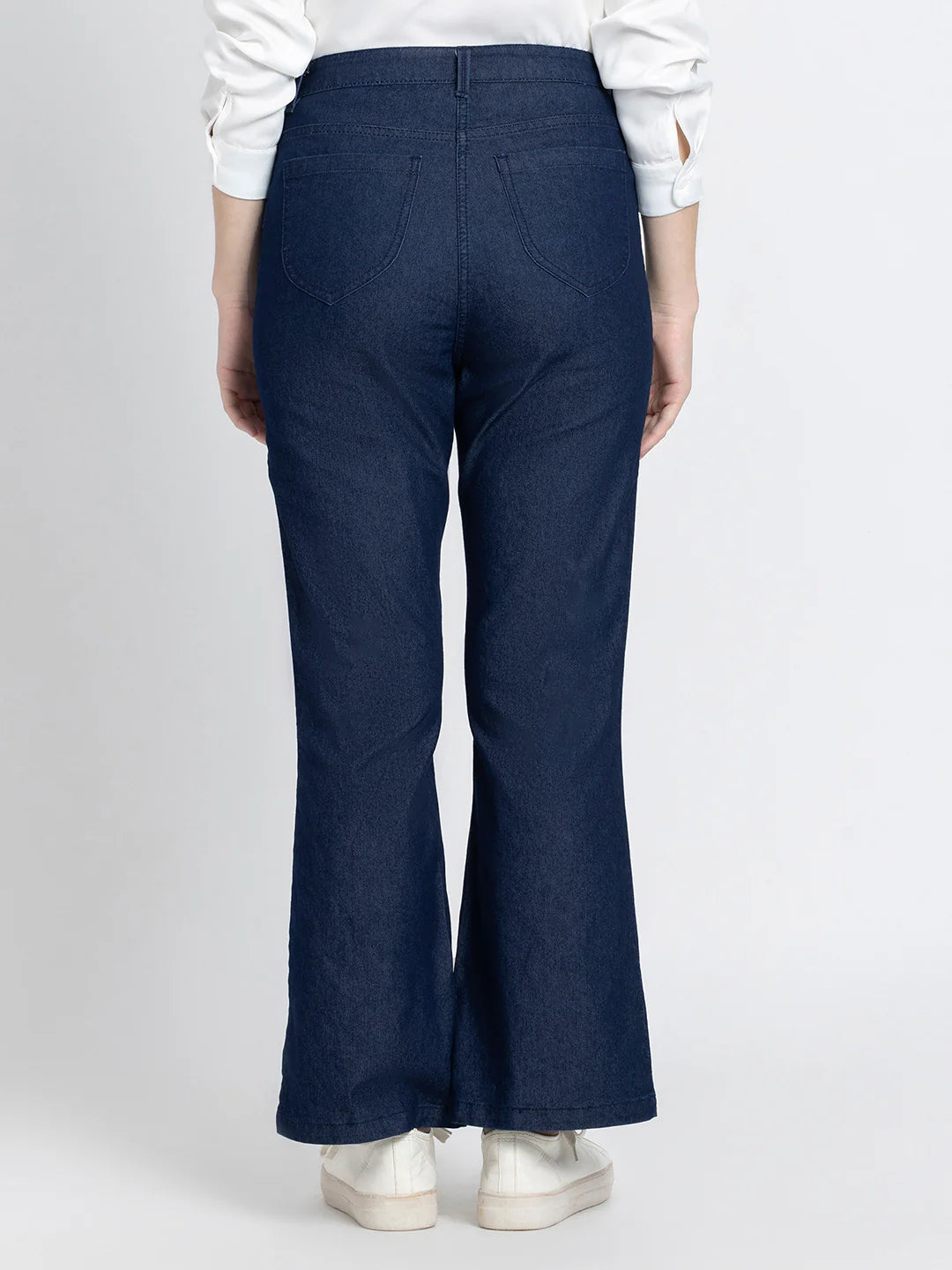 Angel Lace Up Legs Stretch Denim Jeans