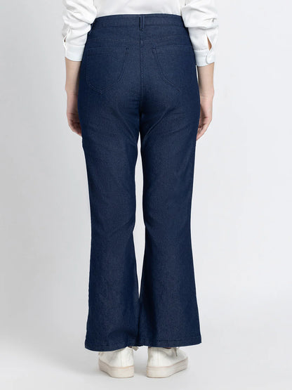 Angel Lace Up Legs Stretch Denim Jeans